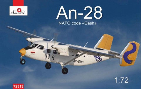 Amodel 72313 1/72 An28 NATO Code Twin-Turboprop Light Transport & Passenger Aircraft