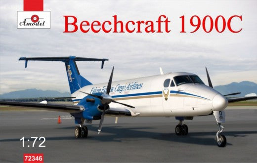 Amodel 72346 1/72 Beechcraft 1900C Falcon Express Cargo Turboprop Aircraft