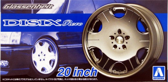 Aoshima 53737 1/24 Glassenheit Disix Revo 20" Tire & Wheel Set (4)
