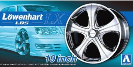 Aoshima 55304 1/24 Lowenhart LD5 LX 19” Tire & Wheel Set (4)