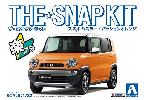 Aoshima 58329 1/32 Suzuki Hustler Car (Snap Molded in Orange)