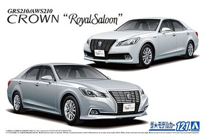 Aoshima 59524 1/24 2015 Toyota GRS210/AWS210 Crown Royal Saloon 4-Door Car