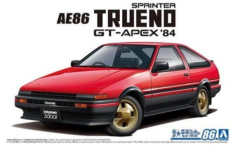 Aoshima 59692 1/24 1984 Toyota AE86 Sprinter Trueno GT-Apex 2-Door Car