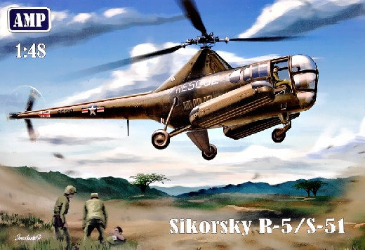 Amp Kits 48002 1/48 R5/S51 USAF Rescue Helicopter