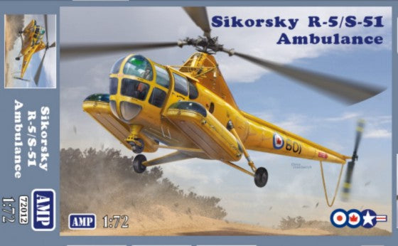 Amp Kits 72012 1/72 Sikorsky R5/S51 Ambulance Helicopter