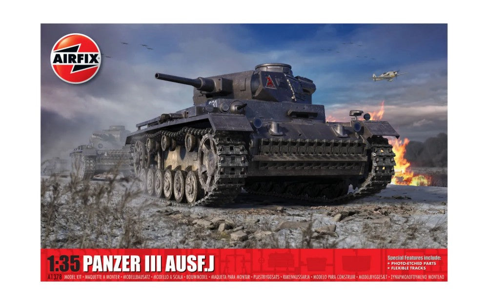 Airfix 1378 1/35 Panzer III Ausf J Tank