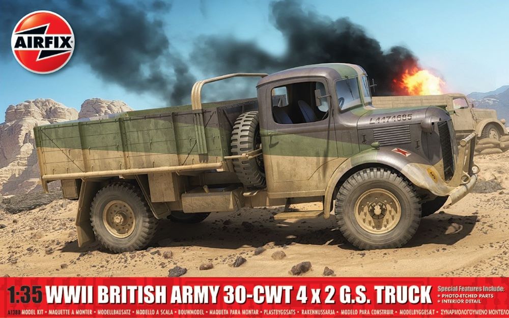 Airfix 1380 1/35 WWII British Army 30cwt 4x2 GS Truck