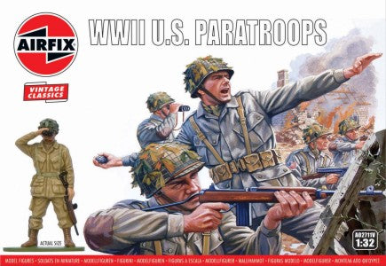 Airfix 2711 1/32 WWII US Paratroops Figure Set (14) 