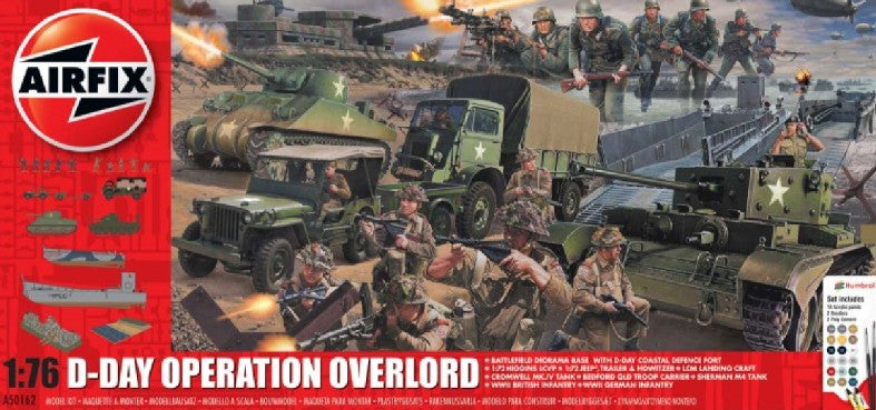 Airfix 50162 1/76 D-Day Operation Overlord Gift Set w/paint & glue