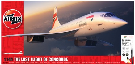 Airfix 50189 1/144 Concorde Airliner Gift Set w/paint & glue