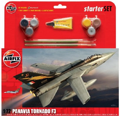 Airfix 55301 1/72 Panavia Tornado F3 Fighter Large Starter Set w/paint & glue