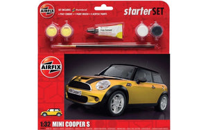Airfix 55310 1/32 Mini Cooper S Car Large Starter Set w/paint & glue