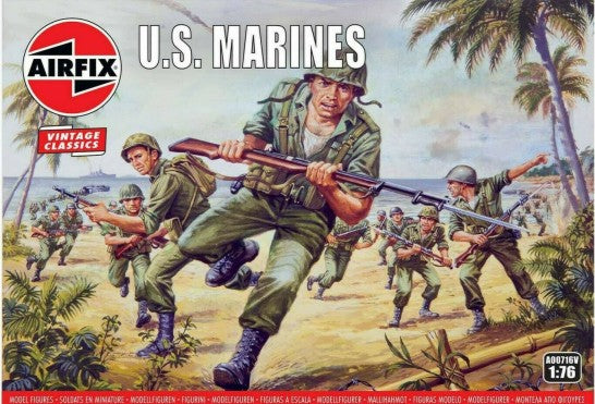 Airfix 716 1/76 WWII US Marines Figure Set (45)