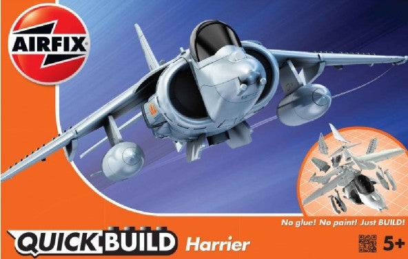 Airfix J6009 Quick Build BAe Harrier Aircraft (Snap)