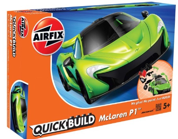 Airfix J6021 Quick Build McLaren P1 Car (Green) (Snap)