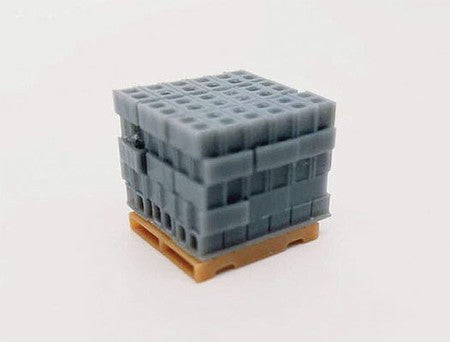 All Scale Miniatures 1600919 N Scale Cinder Block Stack -- pkg(5)