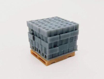 All Scale Miniatures 1601919 N Scale Cinder Block Stack