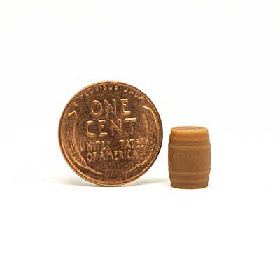All Scale Miniatures 870842 HO Scale Whiskey Barrel -- pkg(5)