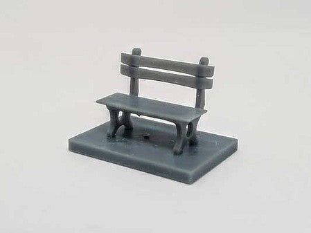 All Scale Miniatures 870854 HO Scale Park Bench -- pkg(5)