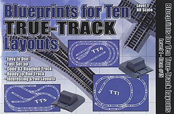 Atlas Model Railroad 15 HO Scale Blueprints for 10 True-Track Layouts