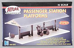 Atlas Model Railroad 2842 N Scale Station Platform 2-Pack -- Kit - Each: 3-1/4 x 1-1/4" 8.25 x 3.2cm