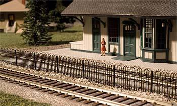 Atlas Model Railroad 2850 N Scale Hairpin Style Fence -- Kit - Approximate Length: 15-1/2" 39.4cm