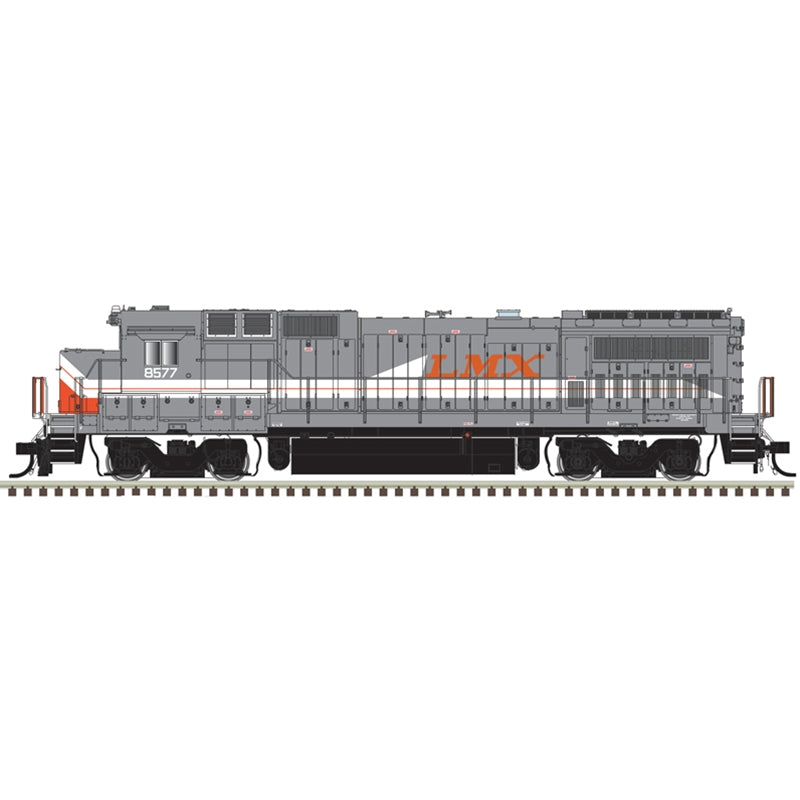 Atlas Model Railroad 40005165 N Scale GE Dash 8-40B - LokSound and DCC - Master(R) Gold -- LMX 8520 (gray, red)