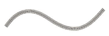 Atlas Model Railroad 500 HO Scale Code 83 Flex-Track - 36" 91.4cm Long Section -- Brown Ties