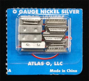 Atlas O 6091 O Scale 21st Century Track System(TM) Nickel Silver Rail w/Brown Ties - 3-Rail -- Rail Joiners - Nickel Silver pkg(16)