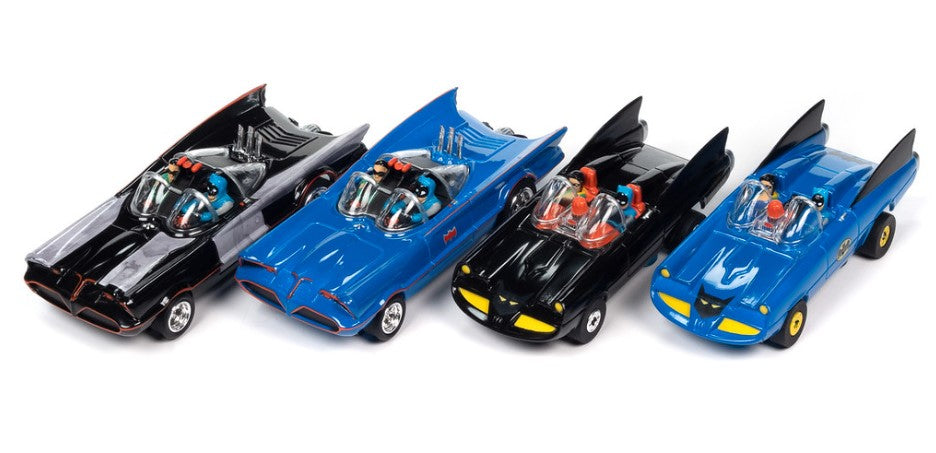Auto World 395 HO Thunderjet/4-Gear Batmobiles Silver Screen Machines Slot Car Assortment-Series #1 (12 Total)