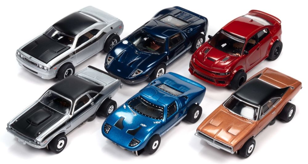 Auto World 400 HO X-Traction/Thunderjet Yesterday & Today Slot Car Assortment - Series #1 (12 Total)