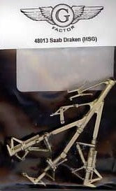 G Factor Models 48013 1/48 Saab Draken White Bronze Landing Gear for HSG (D)