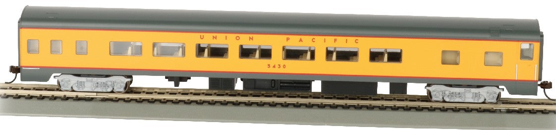 Bachmann 14204 HO 85’ Smooth-Side Coach w/Lighted Interior Union Pacific #5430