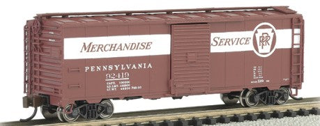 Bachmann 17061 N AAR 40' Steel Boxcar Pennsylvania Merchandise Service