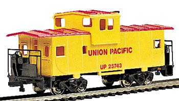 Bachmann 17701 HO Scale 36' Wide-Vision Caboose - Ready to Run - Silver Series(R) -- Union Pacific