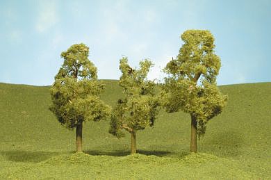 Bachmann 32009 HO Scale Sycamore Trees - SceneScapes(TM) -- 3 to 4" 7.6 to 10.2cm pkg(3)