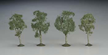 Bachmann 32111 N Scale SceneScapes(TM) Layout-Ready Trees -- Maple Trees 2-1/2 - 2-3/4" pkg(4)