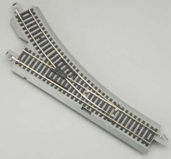 Bachmann 44131 HO Scale Decoder-Equipped Nickel Silver E-Z Track(R) Turnout -- Right-Hand
