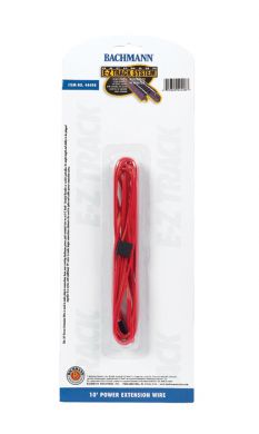 Bachmann 44498 HO 10' Red Terminal Extension Wire (1/Cd)
