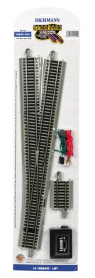 Bachmann 44559 HO #6 Left Turnout Nickel Silver Track (1/Cd)