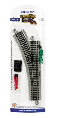 Bachmann 44561 HO Left Remote Switch Nickel Silver Track (1/Cd)