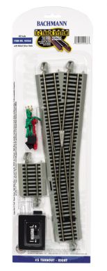 Bachmann 44566 HO #5 Right Hand Switch Nickel Silver Track (1/Cd)