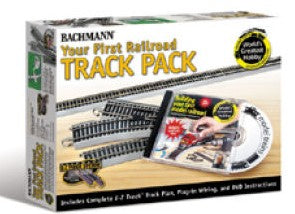 Bachmann 44596 HO Your 1st Railroad E-Z Track Pack 4'x8' Layout w/DVD