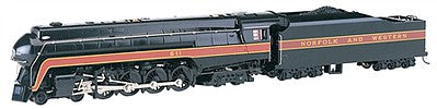 Bachmann 53201 HO Scale Class J 4-8-4 w/Sound & DCC -- Norfolk & Western #611 (Railfan Version, black, maroon)