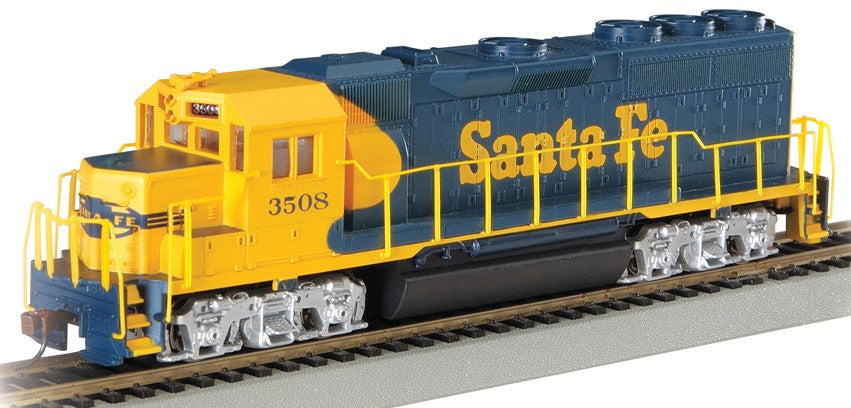 Bachmann 60304 HO GP40 Diesel Locomotive DCC Equipped Santa Fe #3508 (Blue & Yellow)
