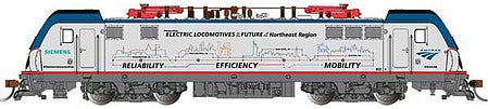 Bachmann 67406 HO Scale Siemens ACS-64 Electric - DCC and Sound -- Amtrak #602 (Mobility Scheme; silver, blue, red, black)