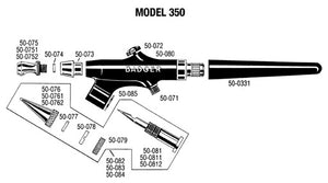 Badger 500761 Fluid Cap- Medium for Model 350