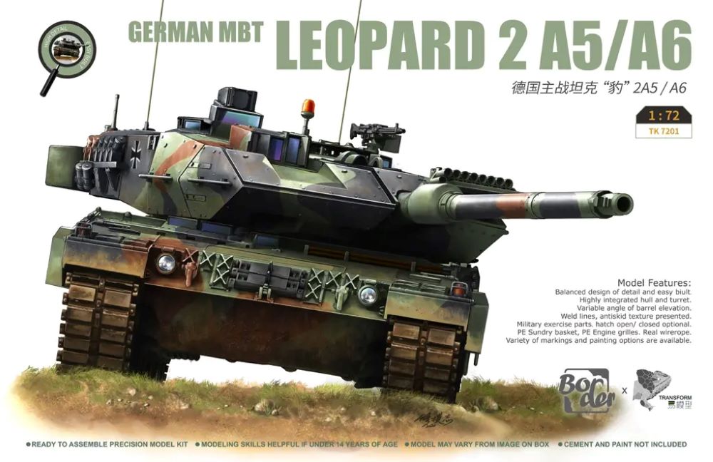 Border Models TK7201 1/72 German Leopard 2 A5/A6 Main Battle Tank