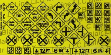 Blair Line 107 HO Warning Signs #3
