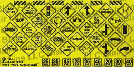 Blair Line 110 HO Warning Signs #4